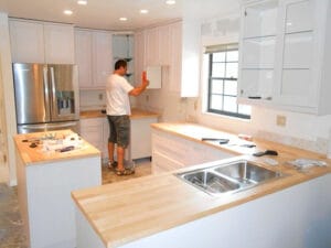 Kitchen installation process