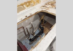 old kitchen sink cabinet